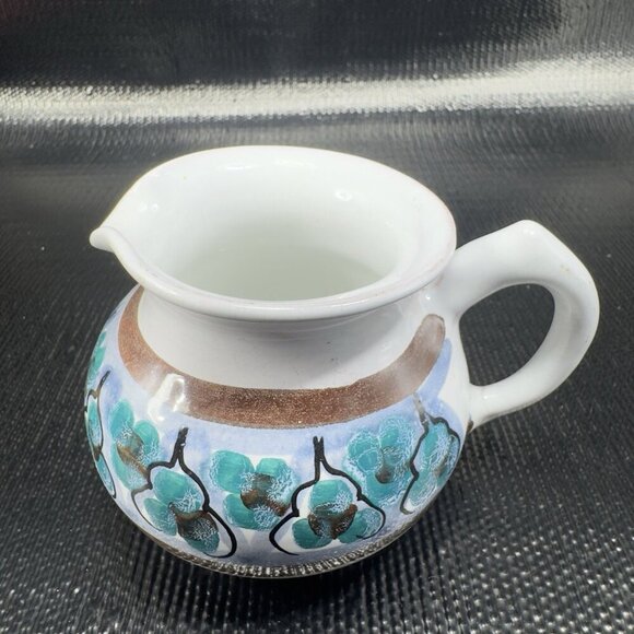 Hand Made Signed RSA Pottery Rifa Vietri Small Pitcher Creamer Hand Crafted VTG - Picture 10 of 11